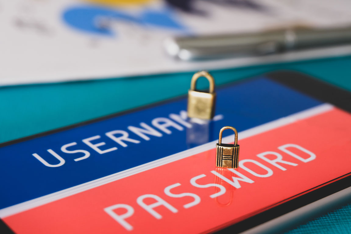 username password cybersecurity concept