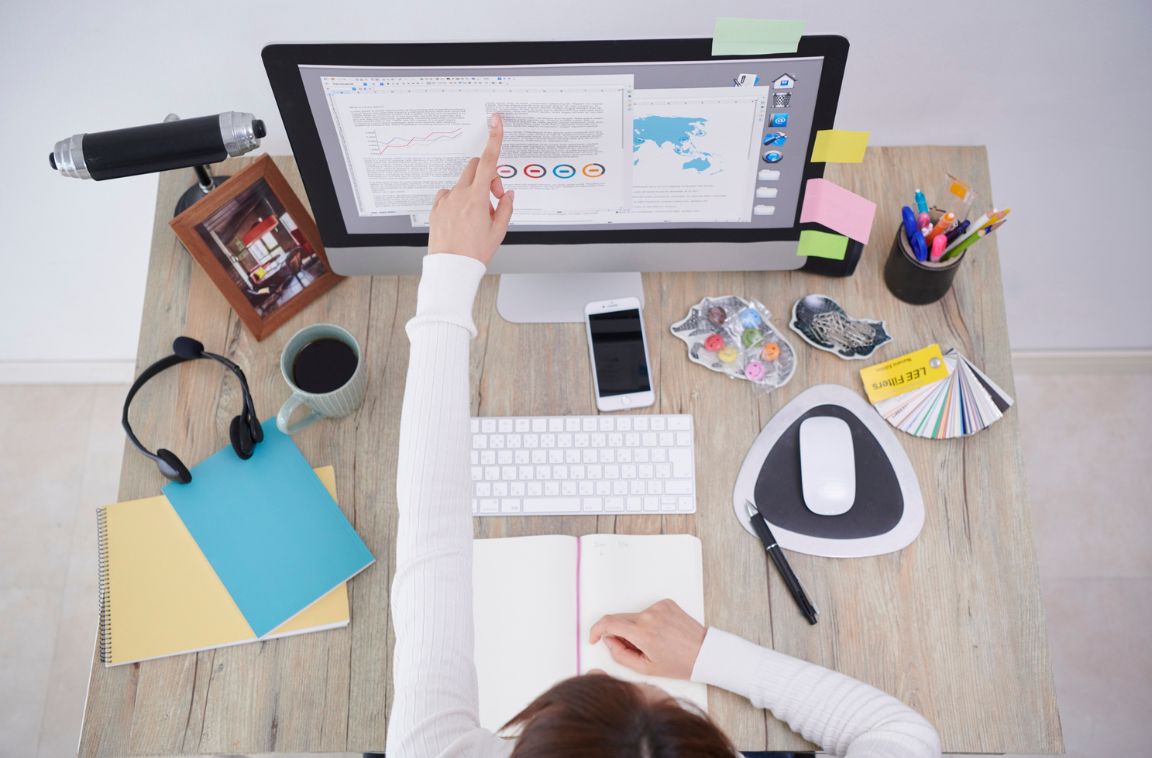 productivity growth person on the computer